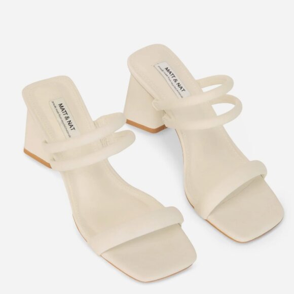 LINO Women's Vegan Heels - OFF WHITE / 39 - NEW - Picture 2 of 5